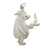 Sterling Silver Winnie the Pooh Pendant Vintage 1976 Birmingham