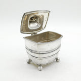 Victorian Sterling Silver Modernist Tea Caddy Antique 1898 London