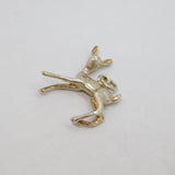 Sterling Silver Deer Fawn Charm Pendant Vintage c1970s