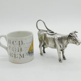 19th Century Dutch Sterling Silver Cow Creamer Jug Antique c1890s