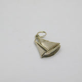 Sterling Silver Sloop Sail Boat Charm Pendant Vintage c1970s