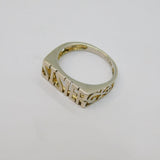 Sterling Silver 'SISTER' Family Signet Band Ring Vintage c1970 Size L