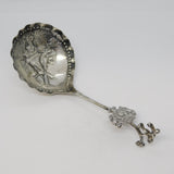 19th Century Dutch Sterling Silver Windmill Pattern Tea Caddy Spoon Antique