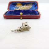 Sterling Silver Opening Couple in the Church Charm Pendant Vintage c1970