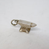 Sterling Silver Blacksmith's Anvil Charm Pendant Vintage c1970