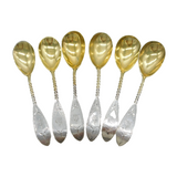 19th Century American Sterling Silver Set of Teaspoons Antique Philadelphia