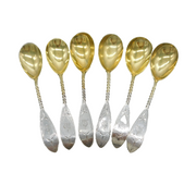 19th Century American Sterling Silver Set of Teaspoons Antique Philadelphia