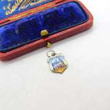 Sterling Silver and Enamel John O'Groats Shield Charm Pendant Vintage c1970