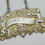 William IV Sterling Silver Hollands Gin Decanter Label Antique 1835 Birmingham