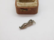 Sterling Silver Cartoon Boy Charm Pendant Vintage c1970