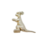 Sterling Silver Kangaroo Charm Pendant Vintage c1970