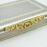 Austro-Hungarian Sterling Silver Stag Hunting Scene Snuff Box Antique 1840