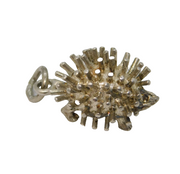 Sterling Silver Hedgehog Charm Pendant Vintage c1970
