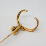 Murrle Bennett Edwardian 9ct Gold & Turquoise Set Stick Pin Antique c1910s