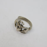 Sterling Silver Claddagh Studio Dress Ring Vintage c1970 Size M