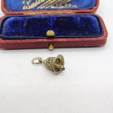 Sterling Silver Ringing Bell Charm Pendant Vintage c1970