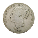 Queen Victoria .925 Silver Half Crown Coin Antique 1879 Fair Condition