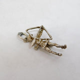 Sterling Silver Robin Hood Charm Pendant Vintage c1970