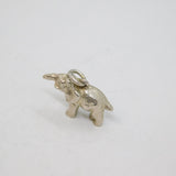 Sterling Silver Baby Elephant Charm Pendant Vintage c1970