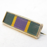 WWII-era Sterling Silver Military Ribbon Set Brooch Antique c1940