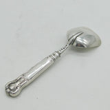 George IV Sterling Silver Deer Crest Tea Caddy or Sugar Spoon Antique 1824