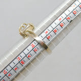 Sterling Silver Marquise CZ Double Wishbone Dress Ring Vintage c1990 Size T