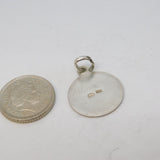 Sterling Silver Aquarius Zodiac Charm Pendant Vintage c1970