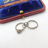 Sterling Silver Wedding & Engagement Ring Charm Pendant Vintage c1970