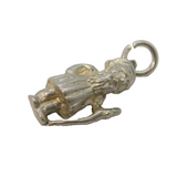 Sterling Silver Wise Druid Charm Pendant Vintage c1970s