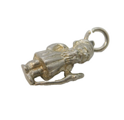 Sterling Silver Wise Druid Charm Pendant Vintage c1970s