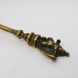 19th Century Indian Bronze God Terminal Spice or Tea Spoon Antique c1880