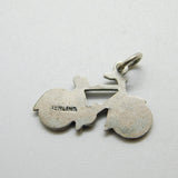 Sterling Silver Bicycle Charm Pendant Vintage c1970