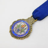 Sterling Silver & Enamel Croydon Inurance Institute Fob Vintage 1951 London
