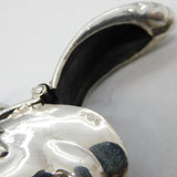 Sterling Silver Novelty Man in the Moon Vesta Case Vintage Birmingham