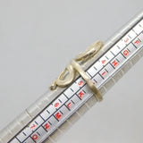 Sterling Silver Studio Style Snake Band Dress Ring Vintage c1970 Size J