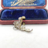 Sterling Silver Family In The Shoe Openable Charm Pendant Vintage c1970
