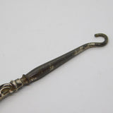 Victorian Sterling Silver Floral Chatelaine Button Hook Antique c1890s