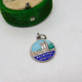 Sterling Silver Enamel Balmoral Castle Charm Pendant Vintage c1970