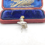 Sterling Silver Aquarius the Water Carrier Charm Pendant Vintage c1970