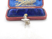 Sterling Silver Aquarius the Water Carrier Charm Pendant Vintage c1970