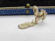 Sterling Silver The Family that Live in a Shoe Charm Pendant Vintage c1970