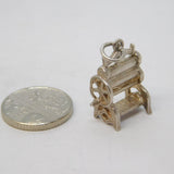 Sterling Silver Clothes Press Charm Pendant Vintage c1970