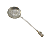 Art Deco Silver Plated Lincoln Imp Sugar Caster Spoon Antique c1930s