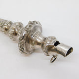 George III Sterling Silver & Red Coral Baby Rattle & Teether Antique c1790s