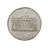 19th Century Silver Metal Medallion for Metropolitan Tabernacle Opening Antique