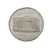 19th Century Silver Metal Medallion for Metropolitan Tabernacle Opening Antique