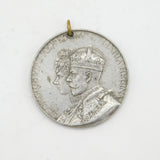 King George V Silver Plated Coronation Celebration Medal Antique 1911