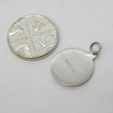 Sterling Silver Virgo Zodiac Charm Pendant Vintage c1970