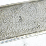 19th Century Arabic Sterling Silver Floral Picture or Document Holder Antique