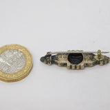 Victorian Sterling Silver Aesthetic Floral Brooch Antique 1897 Birmingham
